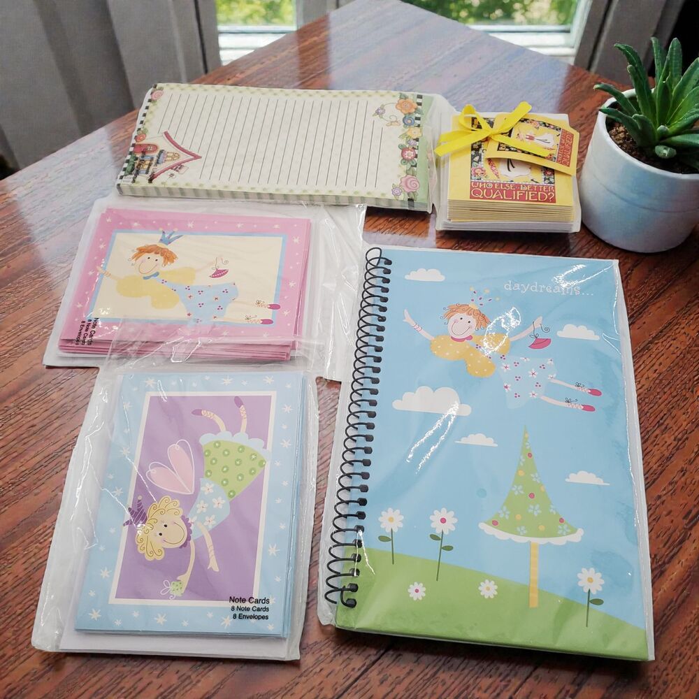 Studio 18 & Mary Engelbreit Stationery Lot Journal Note Cards Magnetic Pad Set
